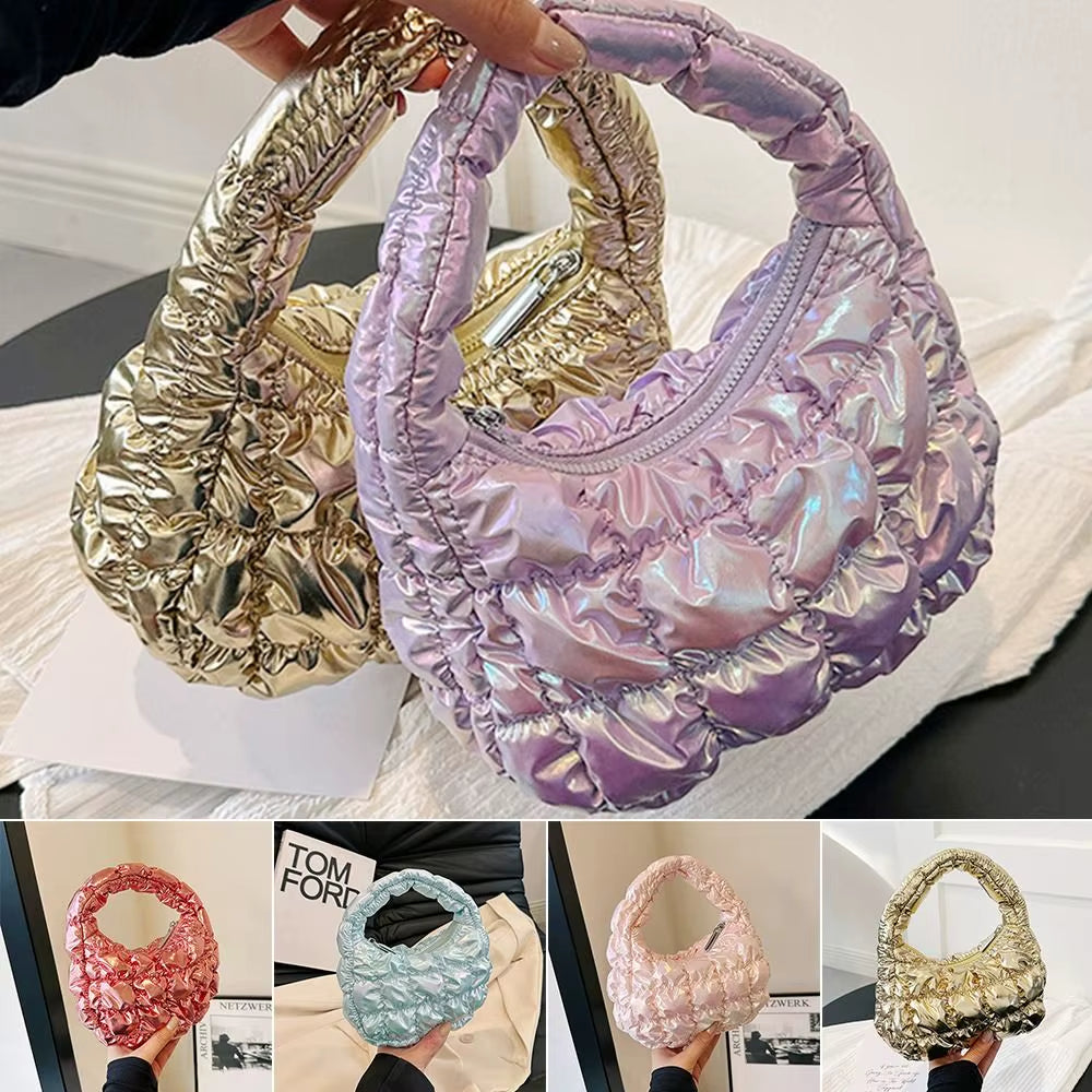 Bubble Bag Pleated Cloud Bag Fashionable Mini Handbag New Versatile Sweet Beauty Handbag