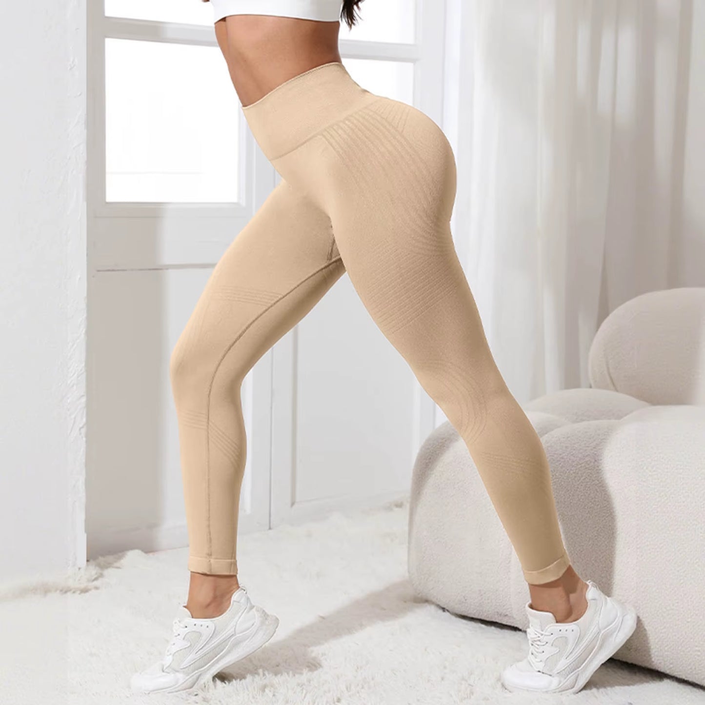 Leggings De Compression 3D Pour Femmes, Amincissants, Taille Haute, Sans Couture, Push-Up, Pantalons De Sport Opaques Pour Le Yoga Et Le Fitness