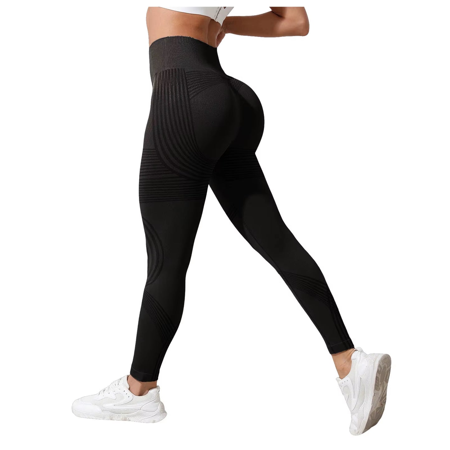 Leggings De Compression 3D Pour Femmes, Amincissants, Taille Haute, Sans Couture, Push-Up, Pantalons De Sport Opaques Pour Le Yoga Et Le Fitness