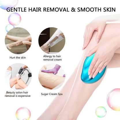 Painless Physical Hair Remover Safe Reusable Body Depilation Tool Easy Cleaning Bath Hair Removal Body Beauty Eraser