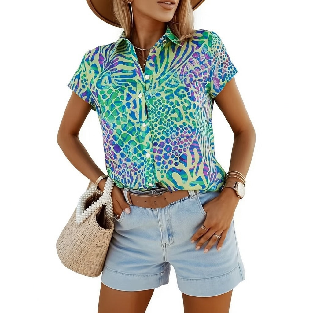 Mirella – Zomer Blouse met Print